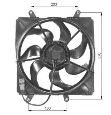 NRF 47054 Вентилятор, охлаждение двигателя