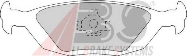 Комплект тормозных колодок, дисковый тормоз A.B.S. 36489/1 OE