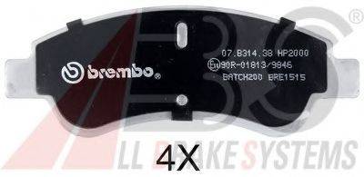 A.B.S. 37272S Комплект тормозных колодок, дисковый тормоз