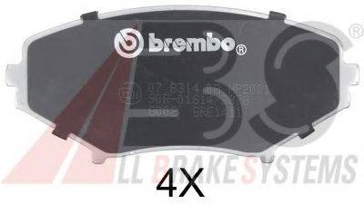 A.B.S. 37472S Комплект тормозных колодок, дисковый тормоз