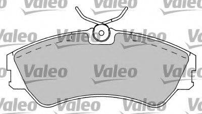 Комплект тормозных колодок, дисковый тормоз VALEO 597092
