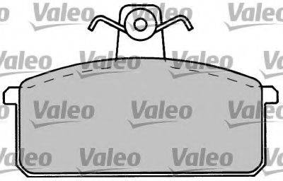 Комплект тормозных колодок, дисковый тормоз VALEO 597307