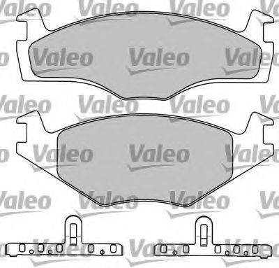 Комплект гальмівних колодок, дискове гальмо VALEO 597044