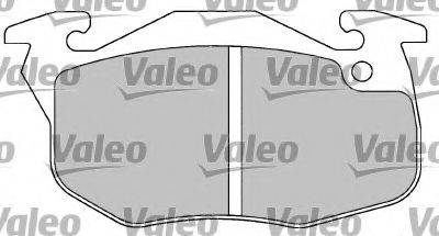 Комплект гальмівних колодок, дискове гальмо VALEO 597023