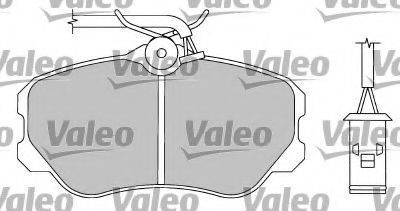 Комплект тормозных колодок, дисковый тормоз VALEO 597161