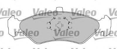VALEO 597567 Комплект гальмівних колодок, дискове гальмо