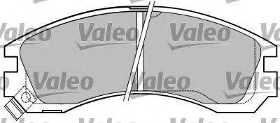 Комплект гальмівних колодок, дискове гальмо VALEO 597179