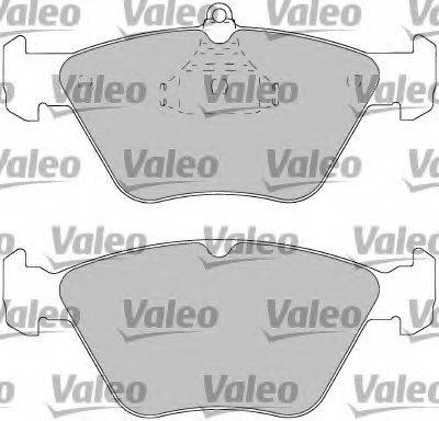 Комплект гальмівних колодок, дискове гальмо VALEO 597197