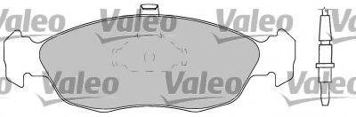 Комплект гальмівних колодок, дискове гальмо VALEO 597166