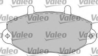 Комплект гальмівних колодок, дискове гальмо VALEO 597154