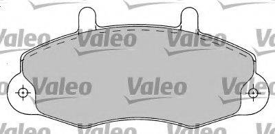 Комплект гальмівних колодок, дискове гальмо VALEO 597156