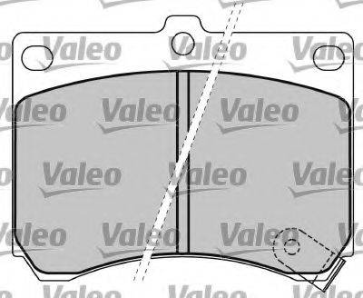 VALEO 597417 Комплект гальмівних колодок, дискове гальмо