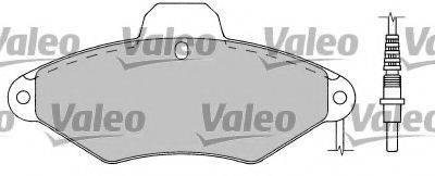 Комплект гальмівних колодок, дискове гальмо VALEO 597164