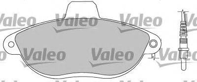 Комплект тормозных колодок, дисковый тормоз VALEO 597219