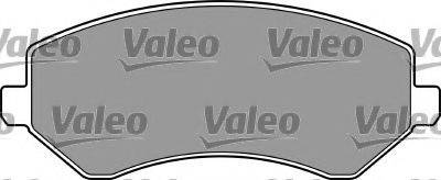 Комплект гальмівних колодок, дискове гальмо VALEO 597408