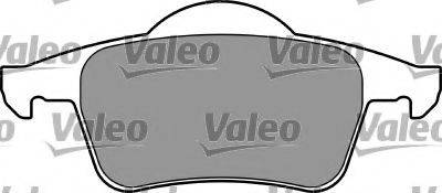 Комплект тормозных колодок, дисковый тормоз VALEO 597321