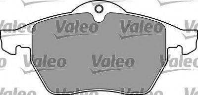 Комплект гальмівних колодок, дискове гальмо VALEO 597549