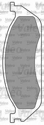 Комплект тормозных колодок, дисковый тормоз VALEO 597316