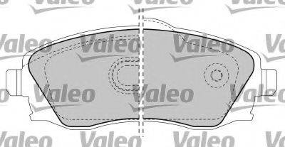 Комплект гальмівних колодок, дискове гальмо VALEO 597332