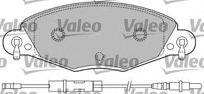 Комплект гальмівних колодок, дискове гальмо VALEO 597367