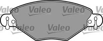Комплект тормозных колодок, дисковый тормоз VALEO 597368