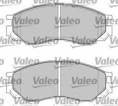 Комплект гальмівних колодок, дискове гальмо VALEO 597476