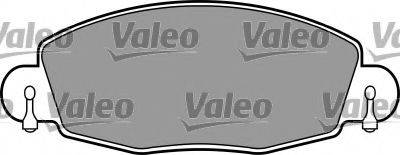 Комплект гальмівних колодок, дискове гальмо VALEO 597318
