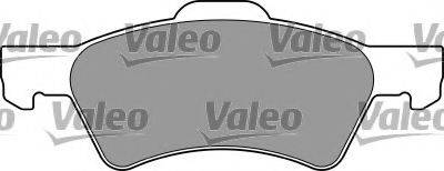 Комплект гальмівних колодок, дискове гальмо VALEO 597412