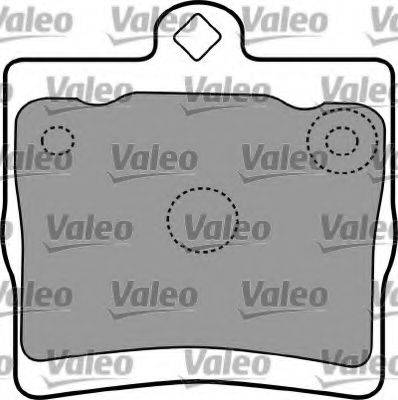 Комплект гальмівних колодок, дискове гальмо VALEO 597337