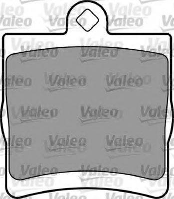 Комплект гальмівних колодок, дискове гальмо VALEO 597268