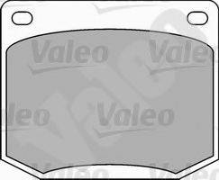 Комплект гальмівних колодок, дискове гальмо VALEO 540034