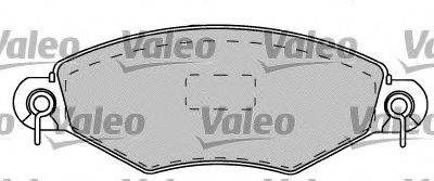Комплект гальмівних колодок, дискове гальмо VALEO 540887