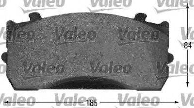 VALEO 541659 Комплект тормозных колодок, дисковый тормоз