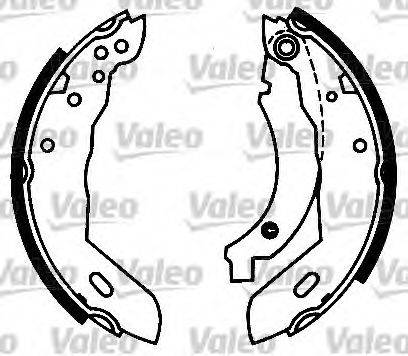Комплект гальмівних колодок VALEO 554673