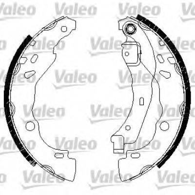 Комплект гальмівних колодок VALEO 554805