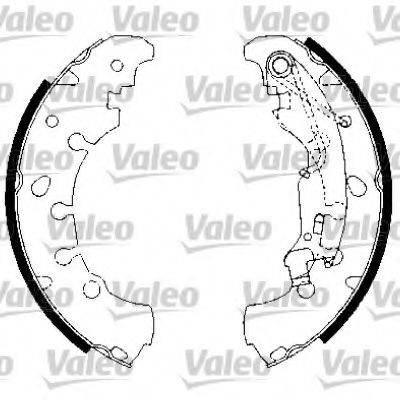 Комплект гальмівних колодок VALEO 554815