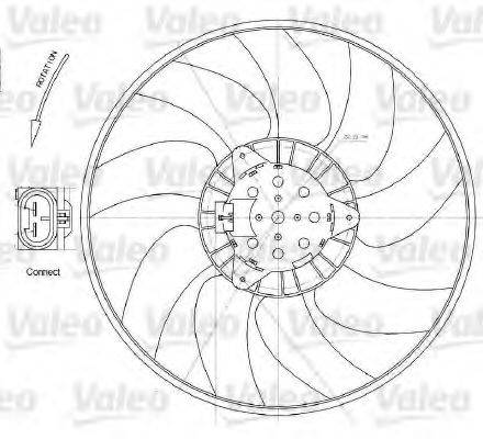 VALEO 696028 Вентилятор, охолодження двигуна