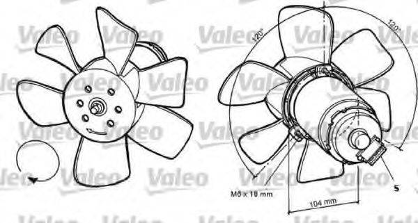 Вентилятор, охолодження двигуна VALEO 696031