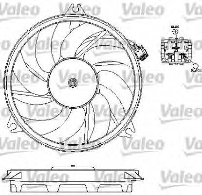 Вентилятор, охолодження двигуна VALEO 696069