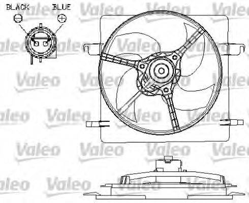VALEO 696157 Электродвигатель, вентилятор радиатора
