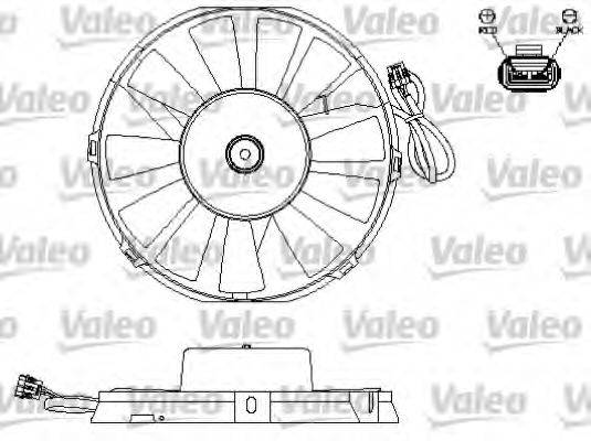 VALEO 696172 Электродвигатель, вентилятор радиатора