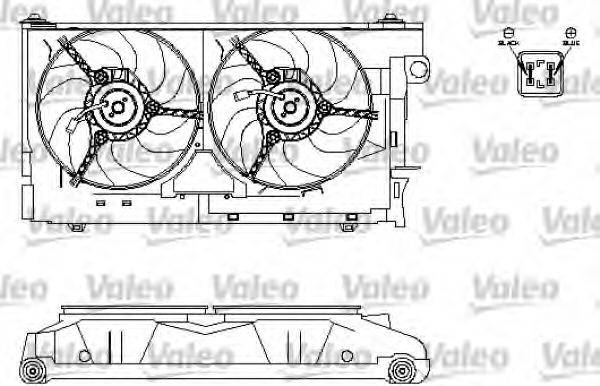 Электродвигатель, вентилятор радиатора VALEO 696213