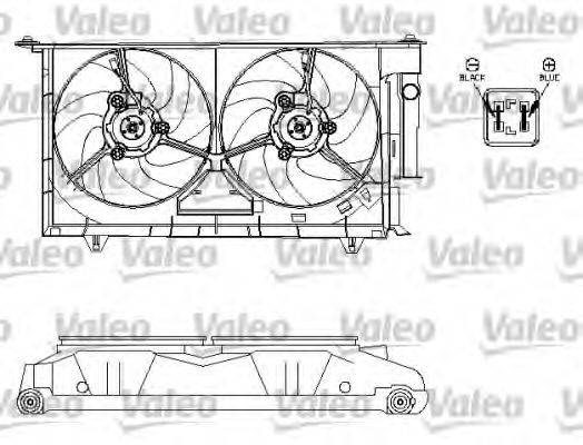 VALEO 696214 Электродвигатель, вентилятор радиатора