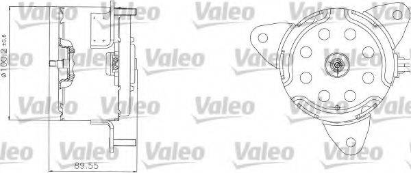 VALEO 698308 Электродвигатель, вентилятор радиатора
