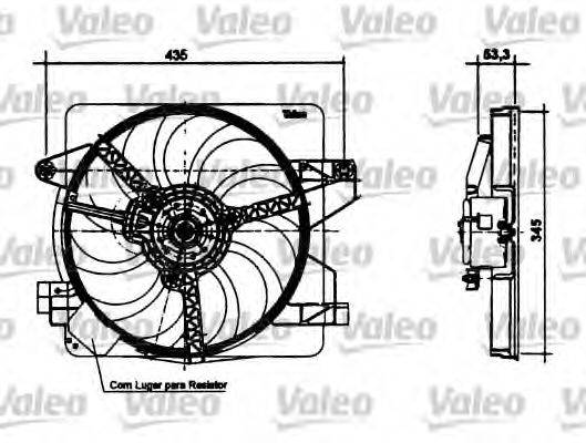 VALEO 698494 Электродвигатель, вентилятор радиатора