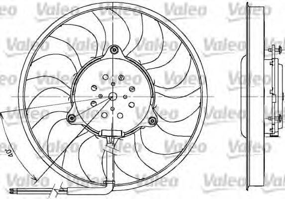 VALEO 698612 Вентилятор, охлаждение двигателя