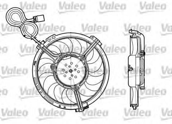 Вентилятор, охолодження двигуна VALEO 698658