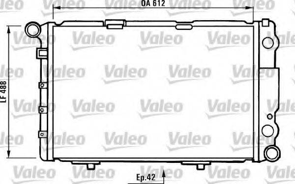 VALEO 730233 Радиатор, охлаждение двигателя