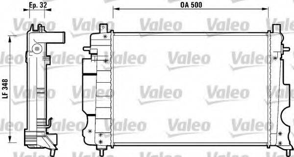 VALEO 732120 Радиатор, охлаждение двигателя