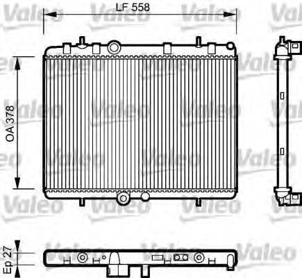 VALEO 735092 Радиатор, охлаждение двигателя